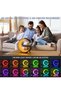Bluetooth Speaker, Smart, Wireless Phone Charger, LED RGB Night Light, Charging Station, Alarm Clock, APP Control, for Bedroom, Black - 5