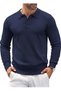 Maicon 100% Cotton Polo Collar Men's Knitwear Sweater - 5