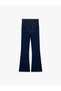 High Waist Spanish Leg Flare Dark Indigo Women's Jean Pants 6Wal40016Md - 5