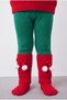 Girl's 3-Piece Christmas Knitwear Set Hooded Sweater Leggings Leggings Red Green Set - 5