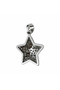 Silver Zircon Stone Balloon Star Necklace - 3