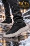 Black-Beige Light Sole Trekking & Hiking Men's Sports Shoes Winter Outdoor Sneaker. - 4