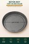 Tart and Cake Mold Large 27 cm Non-Stick with Grooved Edges and Textured Base, with Whisk as a Gift