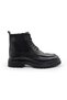Genuine Leather Men's Boot Shoes with Zipper and Laces