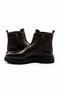 Genuine Leather Men's Boot Shoes with Zipper and Laces - 4