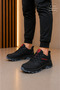 Men's Waterproof Poly Sole Fuspedli Sports Shoes - Black Red
