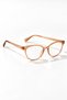 Sofya Cat Eye Honey Blue Light Protection Women's Glasses with Replaceable Optical Glass - 3