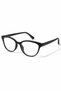 Sofya Leopard Cat Eye Black Blue Light Protection Women's Glasses with Replaceable Optical Glass - 5