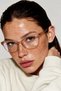 Sofya Cat Eye Honey Blue Light Protection Women's Glasses with Replaceable Optical Glass - 4