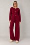 Sun Button Knitwear Top and Bottom Set New Season Trend Sweater Pants Two-Piece Combination - 2
