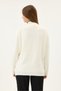 Maternity High Neck Knit Sweater (Ecru) - 6