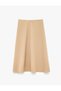 High Waist Regular Fit Flared Maxi Skirt - 2