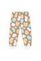 Girl's 100% Cotton White Color Giraffe Patterned Long Sleeve Winter Pajama Set - 5