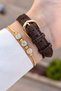Women's Wristwatch with Gold Case and Dial, 2 Years Warranty - 5