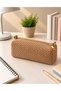 Mink Plush Pencil Case Large Zippered Bag – Soft Textured Makeup and Organizer Bag Multi-Purpose