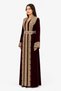 Women's Long Caftan with Shiny Stones and Pearl Work - 2