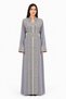 Women's Long Caftan with Shiny Stones and Pearl Work