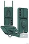 Ilkestor Newface Galaxy S23 Plus Case Zuma Silicone with Business Card Holder and Ring (193256) - Green