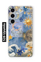 Samsung Galaxy S26 Compatible Moon Sun Vintage Sky Pattern Transparent Phone Case