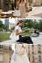 013 White Scarf Pleated Daily Women's Bag with Hand and Shoulder Strap - 5