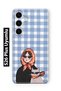 Samsung Galaxy S26 Plus Compatible Transparent Phone Case with Shawl and Cat Pattern for Women
