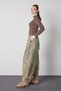 Women's Camouflage Pattern Elastic Waist Loose Cut Trousers 32107 - 5
