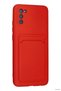 Ilkestor Newface Galaxy A02S Case Kelvin Silicone with Business Card Holder (194248) - Red - 3
