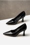 Gives-3 Women's Stiletto Thin Heels Crocodile Patterned Leather - 4