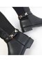 Women's Black Long Boots Below the Knee, Comfortable Non-Slip Sole, Winter Waterproof Stretchy Stylish Leather Look Boots - 5