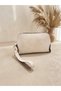 Women's Zippered Iron Snap Detailed Handbag-Wrist Bag - 3