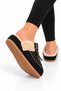 Women's Plush House Slippers Black - 3