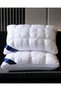 1 Luxury Hilton Bread Pillow 50X50Cm Square Medium Firmness Polyester Fiber Filled Hypoallergenic 1000 Gr Pillow - 4