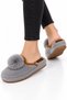 Women's Warm Plush House Slippers Gray - 4