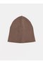 Beige Baby Boy Knitwear Beanie 3-Piece Set - 3