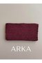 Handmade Knitted Makeup Bag or Pen Holder - Multi-Purpose Bag Organizer. Measurements Are Specified in the Description. - 3