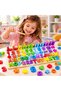 Wooden Alphabet and Number Puzzle Board for Kids, Magnetic Fishing Game with Counting Rings, Shape Sorter and Math Symbols, Preschool Learning Toy, Ages 3+ - 2