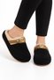 Women's Warm Plush House Slippers Black