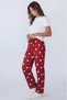 Women's velvet pajama bottoms tracksuit cotton - 4