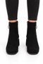 Thick Heel Pointed Toe Zippered Women's Boots Black-Black - 4