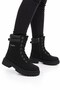 Children's Anti-Slip Sole Cold-Resistant Boots Black-Smoked - 3