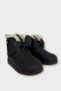 Cold-Proof Velcro Girls' Boots with Fur Inside Black - 3
