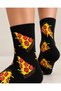 Black Pizza Slice Patterned Socks (37-44) - 4