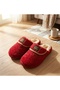 Women's Plush Glittery House Slippers Silent Sole Dowry Gift Slippers