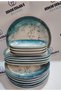 Porcelain Marble 15 Piece Breakfast Set - 3