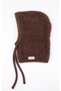 Children's Brown Plush Soft Knitted Balaclava Beanie Hat - 3