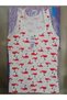 3412 Girls' Wide Strap Patterned Athlete's Undershirt 4-Pack - 3