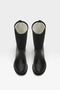 Printed Plush Waterproof Girls' Rain Boots Black - 4