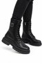 Winter Side Zipper Long Women's Boots Black