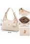 Women's 4-Piece Bag and Wallet Set - Large Shoulder Bag, Handbag, Phone Bag and Wallet Premium Combination - 4
