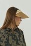 Straw Visor Hat Camel - 7